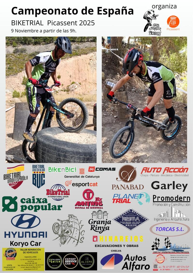Poster de 3a Prueba Campeonato de España de BikeTrial 2025 Picassent