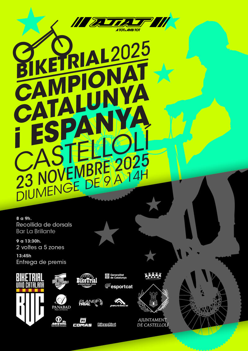 Poster de 5a Prova Campionat de Catalunya de BikeTrial 2025 Castellolí