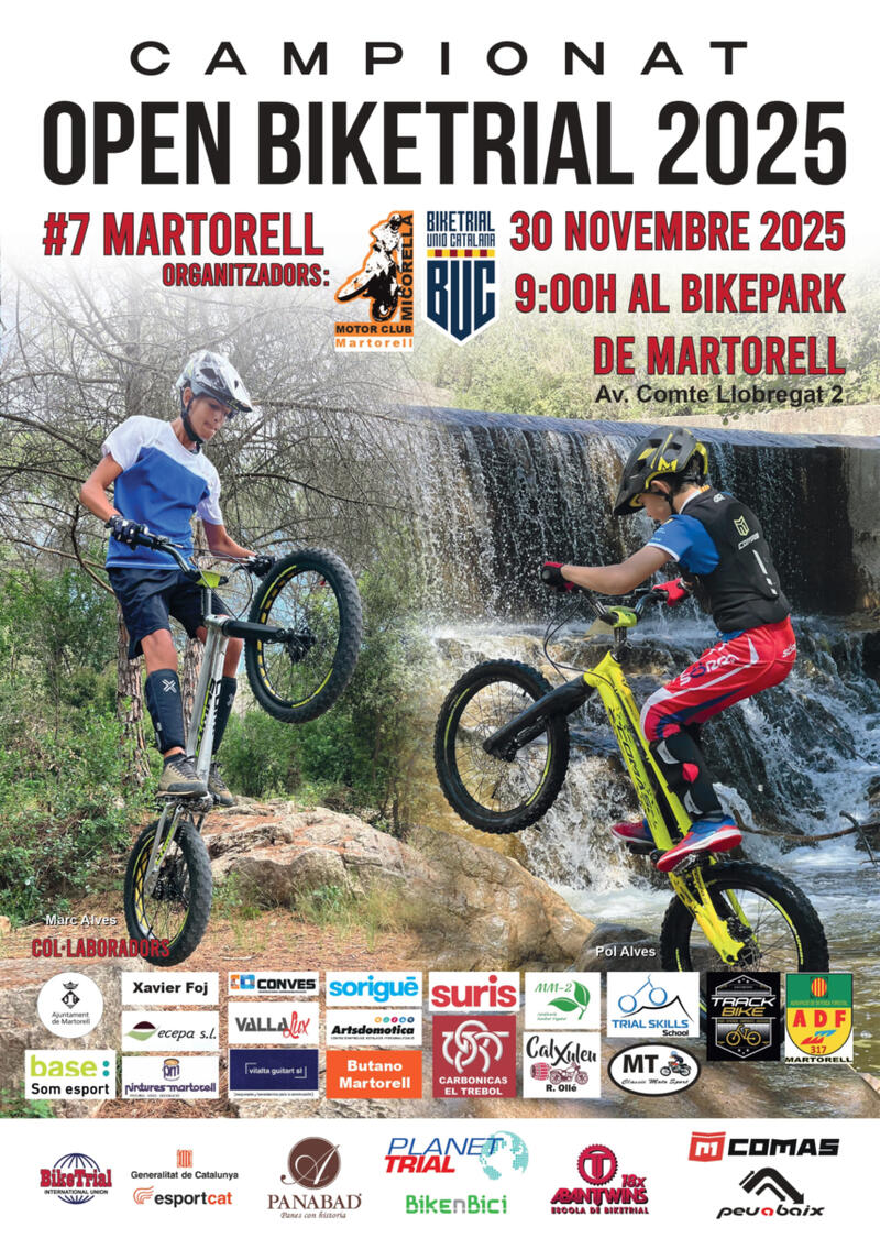 Poster de 5a Prova Open BikeTrial 2025: Martorell.