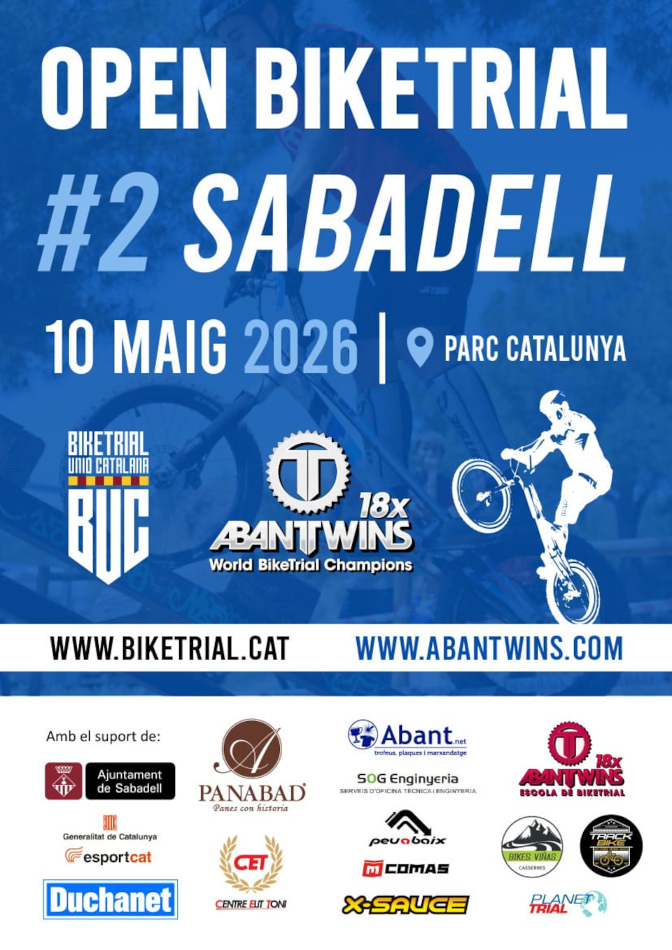 Poster de 2a Prova Open BikeTrial 2026: Sabadell